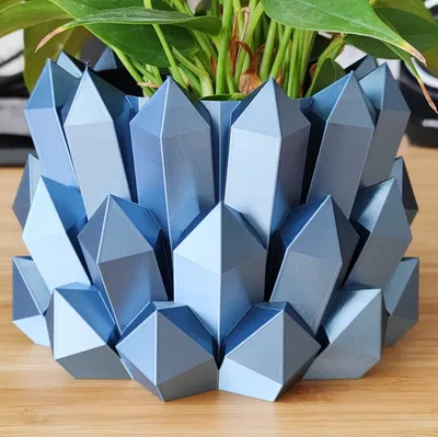 Chậu cây và đồ trang trí Moon Crystal - Thiết kế chậu hoa độc đáo