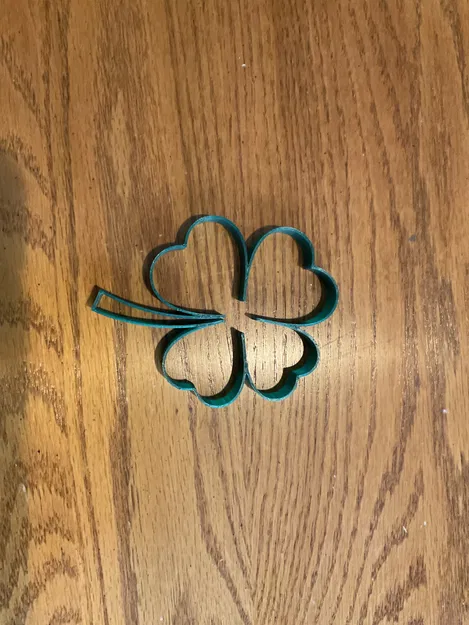 Khuôn cắt bánh quy hình cỏ 4 lá may mắn in 3D (Shamrock Cookie Cutter) - Image 1