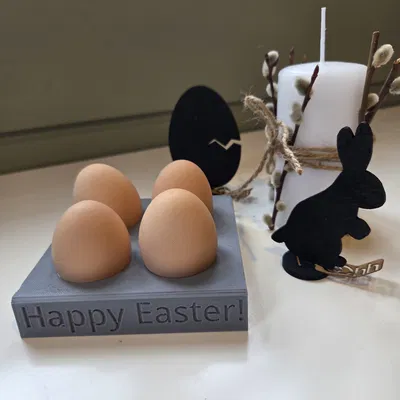 Khay Đựng Trứng Phục Sinh (Easter Egg Holder) Đẹp, Dễ In