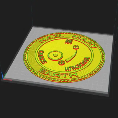 Mô hình huy hiệu Project Hail Mary - Trang trí tường cực chất