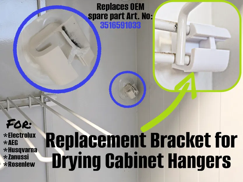 Bát treo tủ sấy Electrolux/AEG (Loại chắc chắn) - Image 1