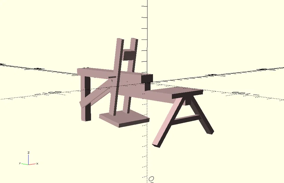 Mô hình Schnitzbank - Bàn gọt gỗ mini in 3D - Image 1