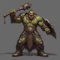 Mô hình Chiến binh Ork dũng mãnh (Ork Warrior 2) cho in 3D - Thumbnail 1