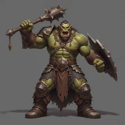 Mô hình Chiến binh Ork dũng mãnh (Ork Warrior 2) cho in 3D