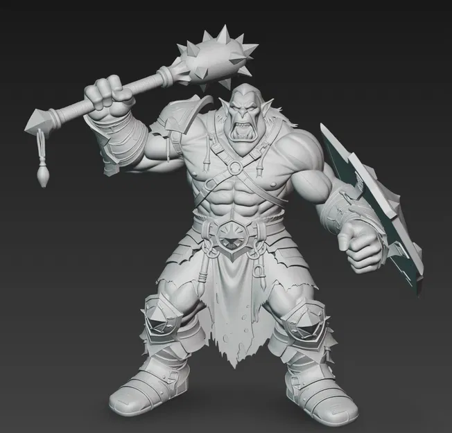Mô hình Chiến binh Ork dũng mãnh (Ork Warrior 2) cho in 3D - Image 2