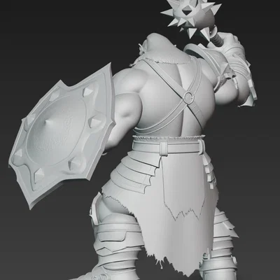 Mô hình Chiến binh Ork dũng mãnh (Ork Warrior 2) cho in 3D