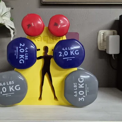 Giá đỡ tạ tay Decathlon nhỏ gọn