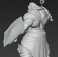Mô hình chiến binh Ork (Ork Warrior 3) in 3D phong cách Dark Fantasy - Thumbnail 3