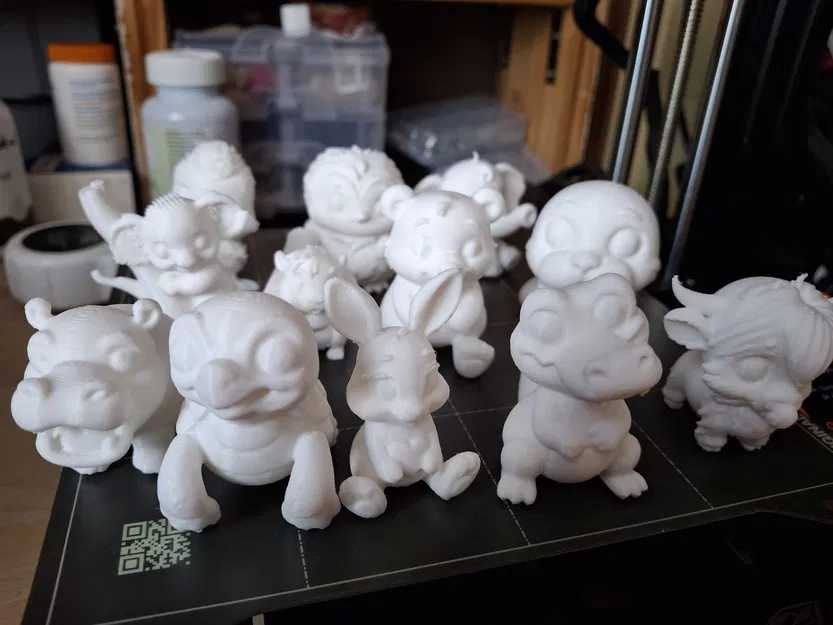 Bộ sưu tập mô hình thú nhỏ 3D dễ thương - Image 1