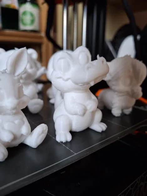 Bộ sưu tập mô hình thú nhỏ 3D dễ thương - Image 2