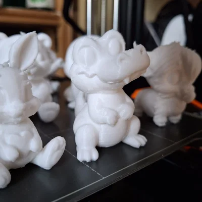 Bộ sưu tập mô hình thú nhỏ 3D dễ thương