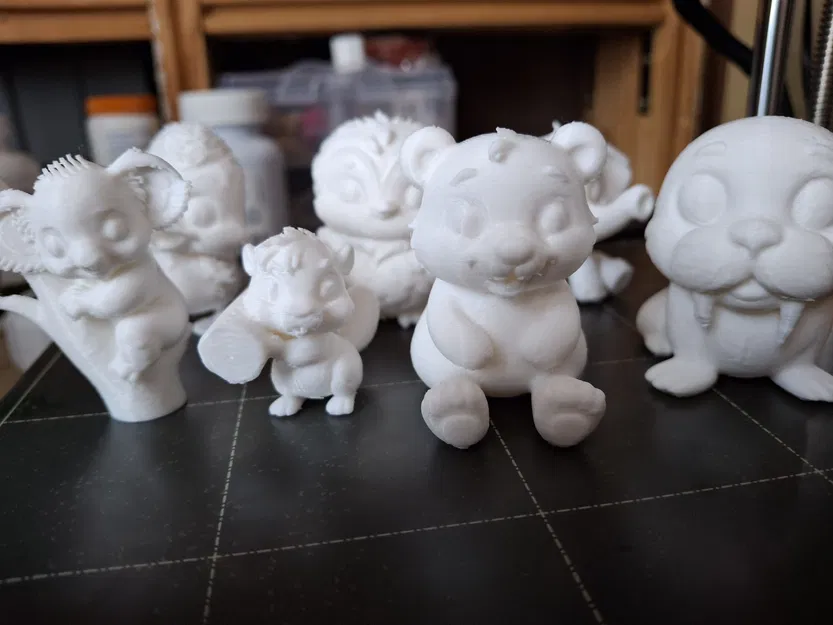 Bộ sưu tập mô hình thú nhỏ 3D dễ thương - Image 4