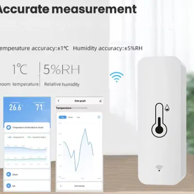 Vỏ bảo vệ cảm biến nhiệt độ và độ ẩm thông minh Tuya WiFi