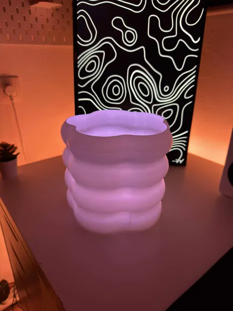 Đèn trang trí Wobble 3D - Thiết kế uốn lượn hiện đại cho góc làm việc - Image 1