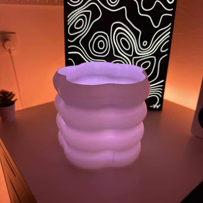 Đèn trang trí Wobble 3D - Thiết kế uốn lượn hiện đại cho góc làm việc