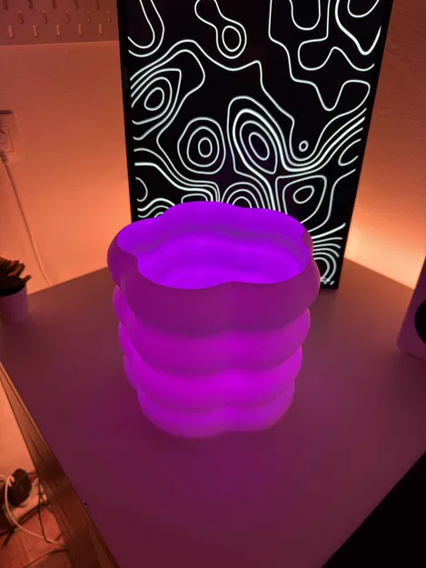 Đèn trang trí Wobble 3D - Thiết kế uốn lượn hiện đại cho góc làm việc - Image 3