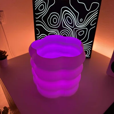 Đèn trang trí Wobble 3D - Thiết kế uốn lượn hiện đại cho góc làm việc