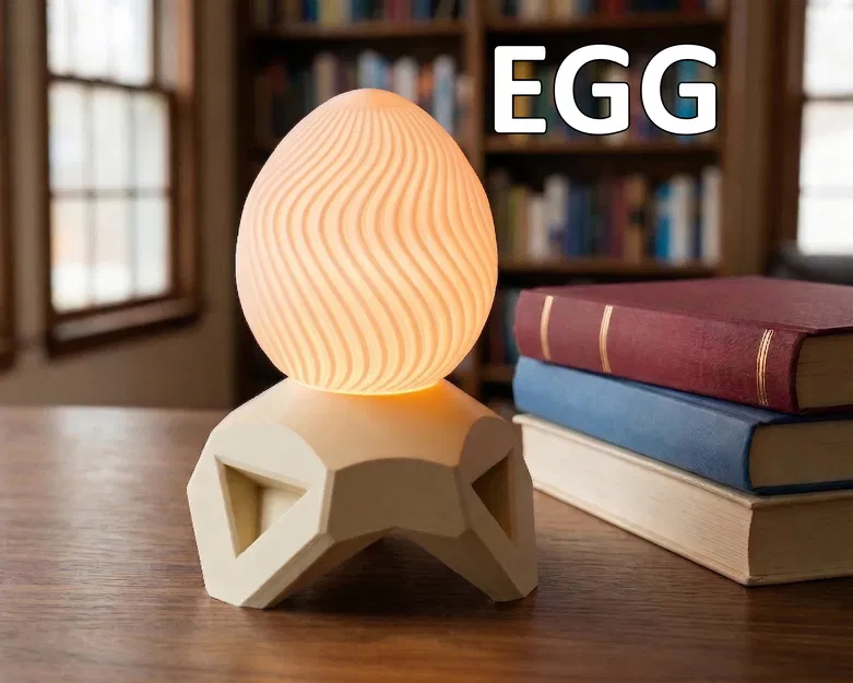 Đèn Ngủ Hình Quả Trứng Xoắn Ốc (Twisty Egg Lamp) - Image 1