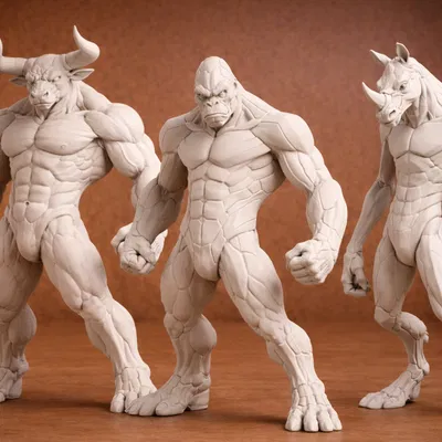 MONOFORM LEGION: MINOTAUR, RHINOR, GORILLA PRIME