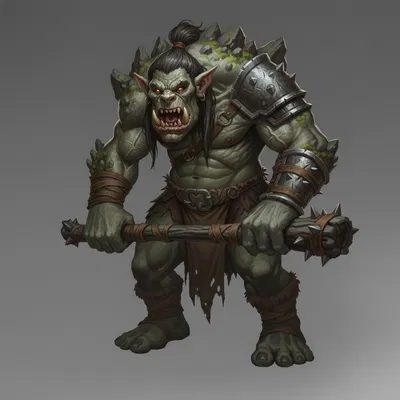 Mô hình chiến binh Mountain Ork dũng mãnh cho in 3D