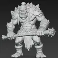 Mô hình chiến binh Mountain Ork dũng mãnh cho in 3D - Thumbnail 2