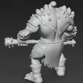 Mô hình chiến binh Mountain Ork dũng mãnh cho in 3D - Thumbnail 3