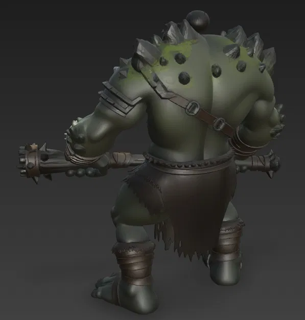 Mô hình chiến binh Mountain Ork dũng mãnh cho in 3D - Image 4