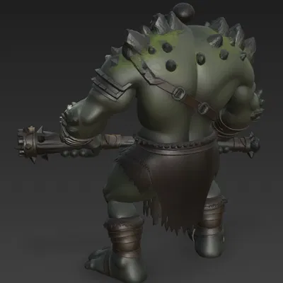 Mô hình chiến binh Mountain Ork dũng mãnh cho in 3D