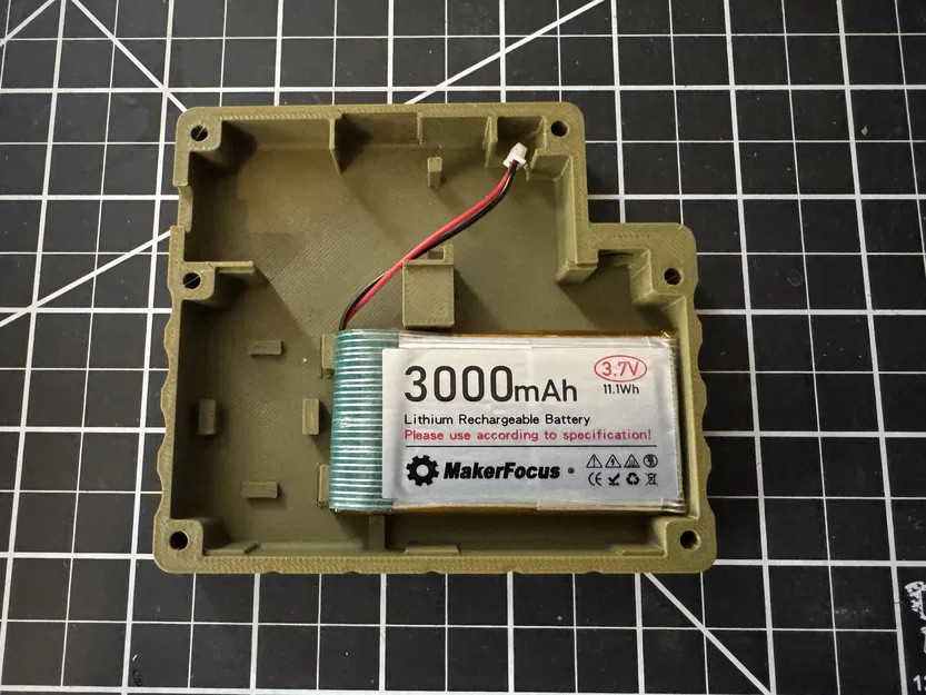 Đế đáy 3D in cho Meshtastic T114 hỗ trợ pin 3000mAh - Image 1