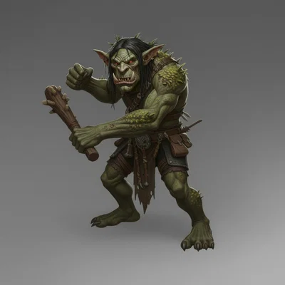 Mô hình Mountain Ork 2: Chiến binh Orc núi dũng mãnh in 3D