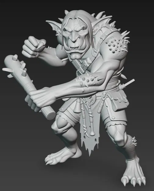 Mô hình Mountain Ork 2: Chiến binh Orc núi dũng mãnh in 3D - Image 2