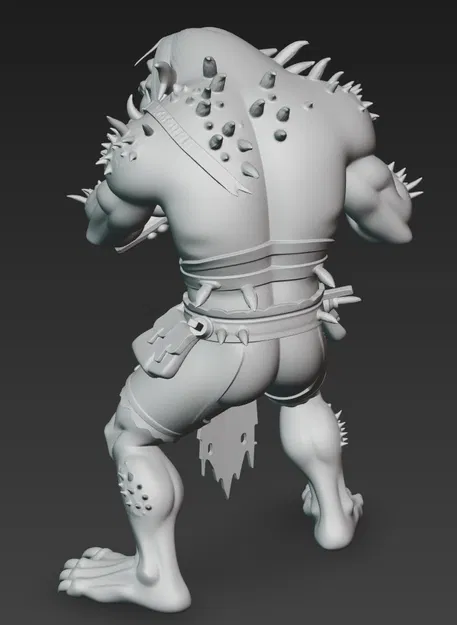 Mô hình Mountain Ork 2: Chiến binh Orc núi dũng mãnh in 3D - Image 3