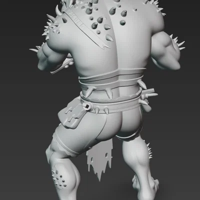 Mô hình Mountain Ork 2: Chiến binh Orc núi dũng mãnh in 3D