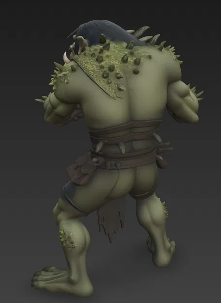 Mô hình Mountain Ork 2: Chiến binh Orc núi dũng mãnh in 3D - Image 4