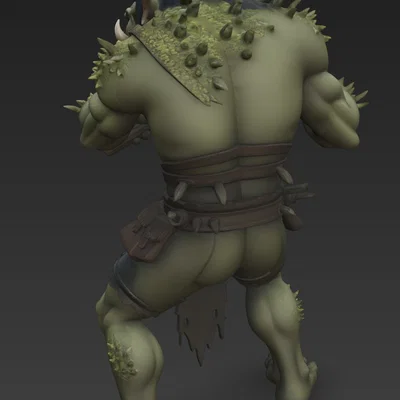 Mô hình Mountain Ork 2: Chiến binh Orc núi dũng mãnh in 3D