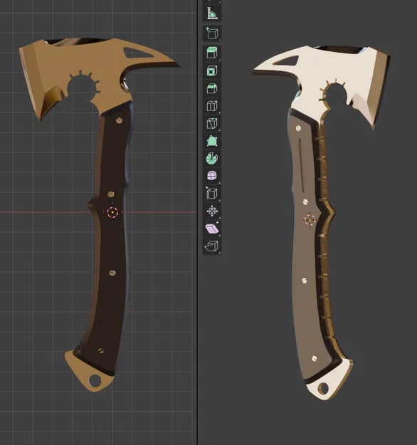 Mô hình 3D Rìu chiến Leon trong Resident Evil 9 Requiem - Image 1