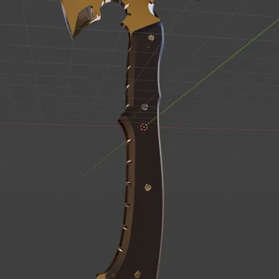 Mô hình 3D Rìu chiến Leon trong Resident Evil 9 Requiem