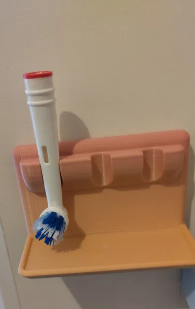 Giá đỡ bàn chải điện Oral-B cho 3 cây kèm khay hứng nước - Image 4