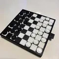Bộ cờ đam cổ điển (Checkers / Draughts) - Thumbnail 1