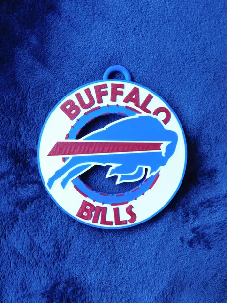 Mô hình trang trí logo Buffalo Bills in 3D siêu đẹp - Image 1