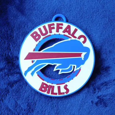 Mô hình trang trí logo Buffalo Bills in 3D siêu đẹp