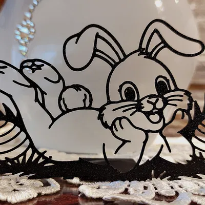 Mô hình trang trí 3D Phục sinh – Thỏ Bunny 11