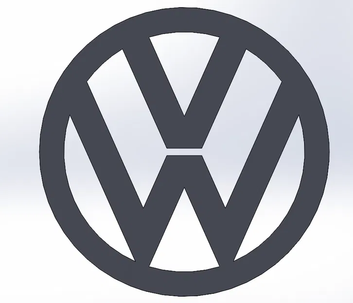 Mô hình logo thương hiệu Volkswagen 3D ấn tượng - Image 2