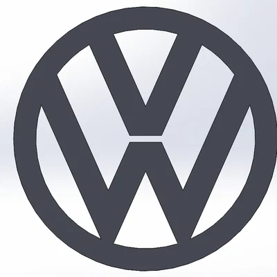 Mô hình logo thương hiệu Volkswagen 3D ấn tượng
