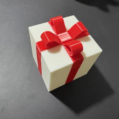 Mẫu Hộp Quà Tặng Đẹp Có Nơ Trang Trí (3D Printed Gift Box)