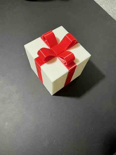 Mẫu Hộp Quà Tặng Đẹp Có Nơ Trang Trí (3D Printed Gift Box) - Image 2