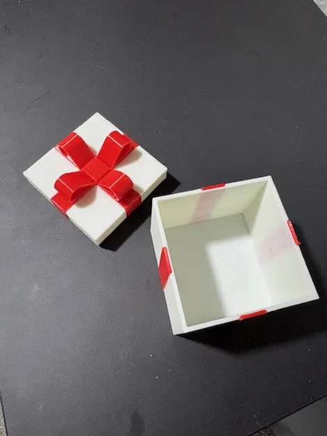 Mẫu Hộp Quà Tặng Đẹp Có Nơ Trang Trí (3D Printed Gift Box) - Image 3