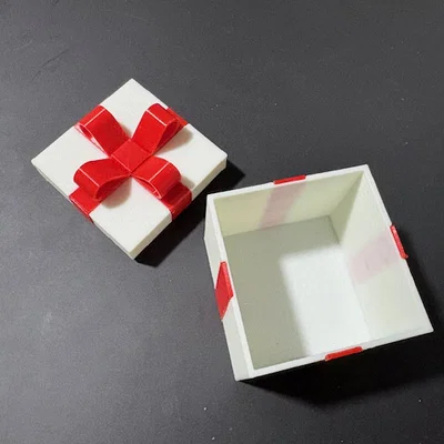 Mẫu Hộp Quà Tặng Đẹp Có Nơ Trang Trí (3D Printed Gift Box)