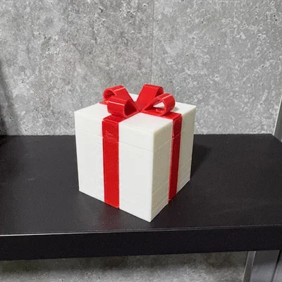 Mẫu Hộp Quà Tặng Đẹp Có Nơ Trang Trí (3D Printed Gift Box)