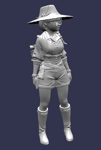 Mô hình 3D nhân vật Shai phong cách game fantasy cực đẹp - Image 1